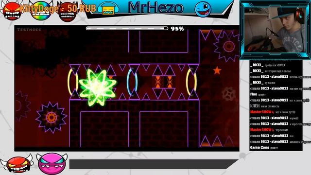 Просто стрим по Geometry Dash! (Рек=Донат) смотреть онлайн