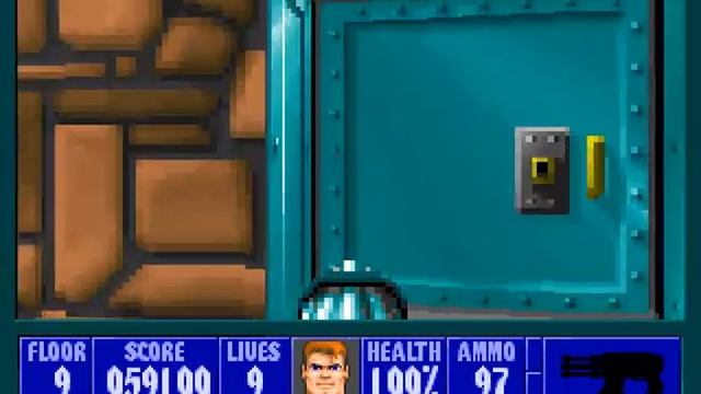 Wolfenstein 3D - E6F9 (I Am Death Incarnate!, 100% Kills, 100% Secrets)