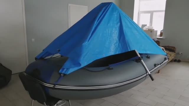 ЛОДКА ПАЛАТКА или как укрыться от дождя в лодке ПВХ смотреть онлайн