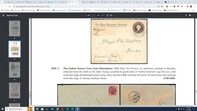 Филателистическое путешествие вокруг света. Аден. Часть 1. Аден в составе Британской Индии.