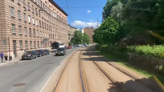 Самый длинный трамвайный маршрут Санкт-Петербурга 🚋 #tram #summer #saintpetersburg