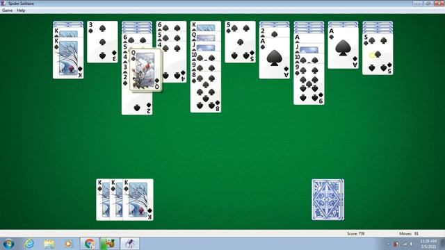 Spider Solitaire Game Play смотреть онлайн