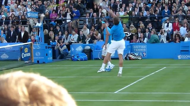 Rafa and Marc's Warm-Up Before Their R1 Doubles Match At Queens смотреть онлайн