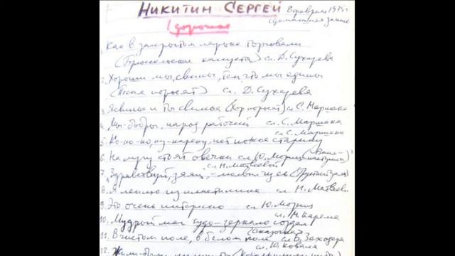 Sergei Nikitin - Home Recording (1975) смотреть онлайн