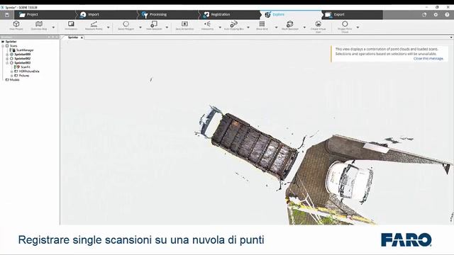 FARO Scan To CAD Workflow Reverse Engineering degli in tarsi a pavimento per veicoli di transporto смотреть онлайн