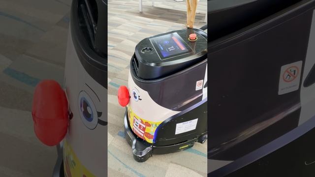 Забавный робот-пылесос в аэропорту Пхукета смотреть онлайн