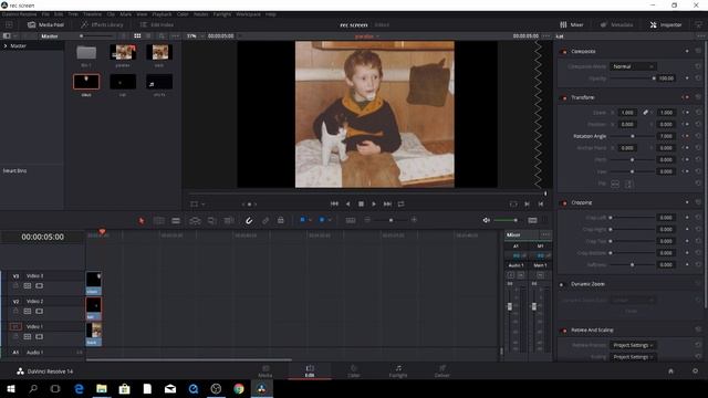 Editing and colorgrade in Davinci Resolve for beginners: ep 70:Parallax Effect смотреть онлайн