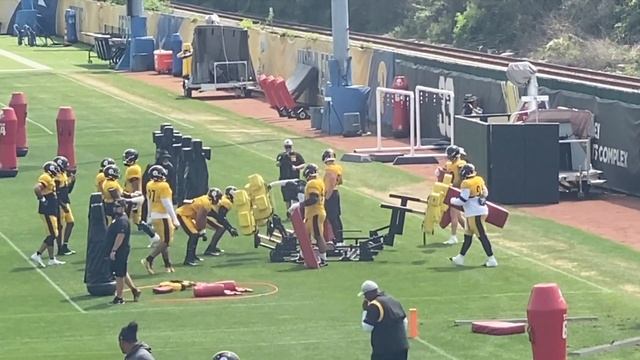 Sights and Sounds from Steelers Practice 8/30/21: Watt, OLBs, DLs Hit Sled | Steelers Now смотреть онлайн