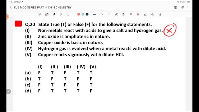 Class 10 MCQS Science (Term 1 Exam ) | Metals & Nonmetals |PART -4| IMPORTANT MCQ's | KJB| смотреть онлайн