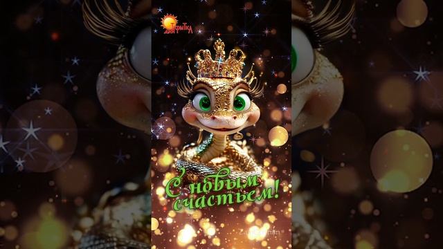 С новым годом! Поздравление. Открытка с новым годом. смотреть онлайн