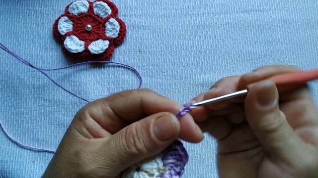 flor em crochê para aplicação смотреть онлайн
