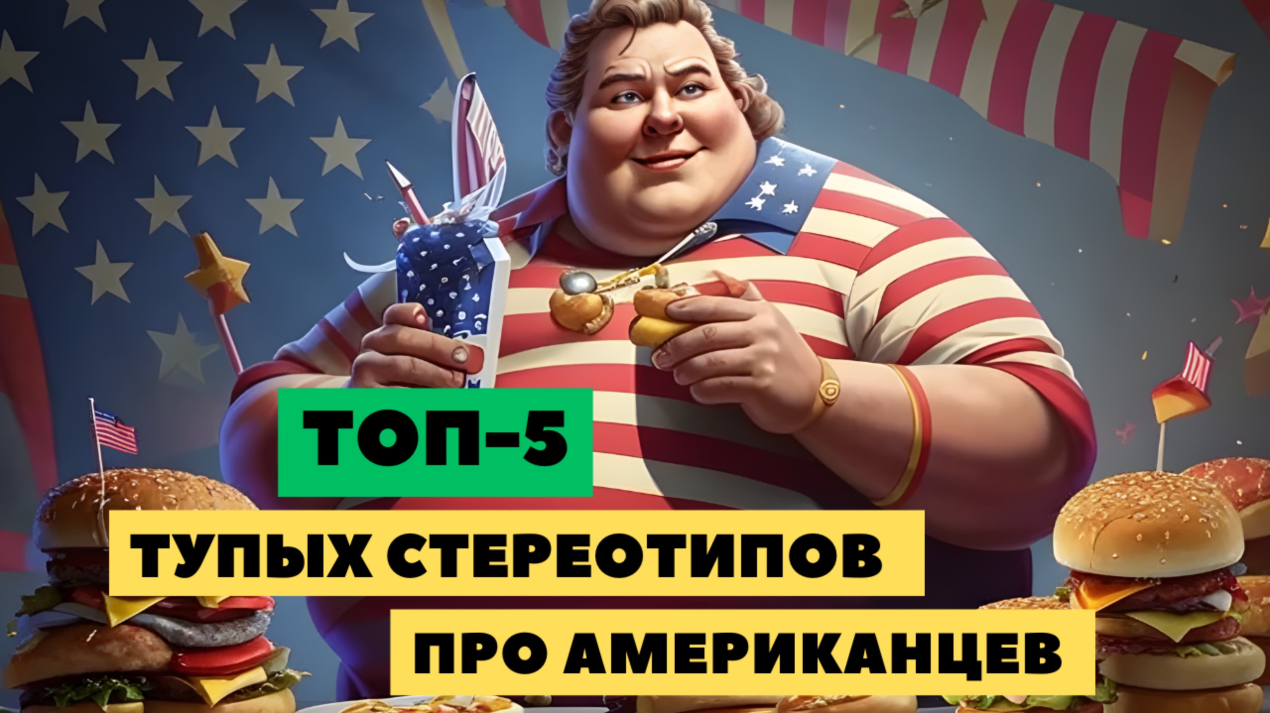 ТУПЫЕ, ЖИРНЫЕ, ГРЯЗНЫЕ американцы! Правда и Ложь / ТОП-5 стереотипов о США. смотреть онлайн