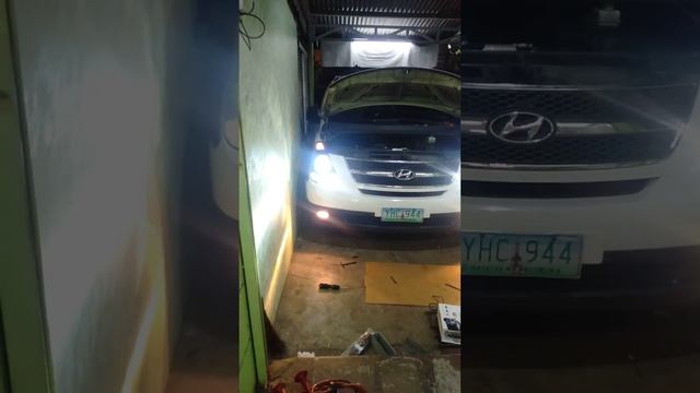installed HID xenon H7 low beam, H1 high beam and foglights for grand starex смотреть онлайн