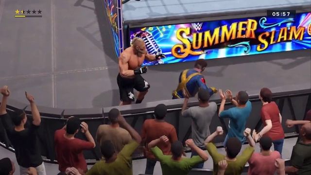 WWE 2K23 - Brock Lesnar vs Cyclops - Gameplay @(PC) @ 720P 60ᶠᵖˢ ✔ смотреть онлайн
