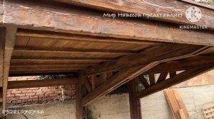 Консольный деревянный навес для автомобиля компании …Мир Навесов... в Ростове на Дону