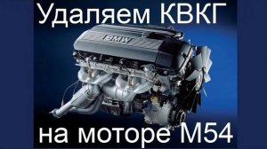 Удаляем КВКГ на моторе BMW M54.
