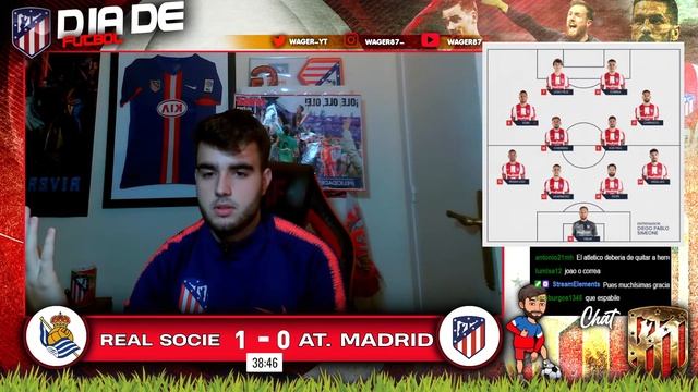 REACCIONES de un HINCHA al AREAL SOCIDAD vs ATLETICO DE MADRID 2-0 *FELIPE LA LIA Y ME CABREO MUCHO смотреть онлайн