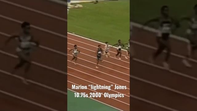 Worlds fastest woman Marion Jones unbelievable speed to win OLY 00’ 👸🏾 #throwback #insane #viral смотреть онлайн