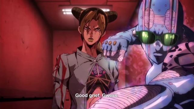 Jolyne punches Gwess and names her stand. смотреть онлайн