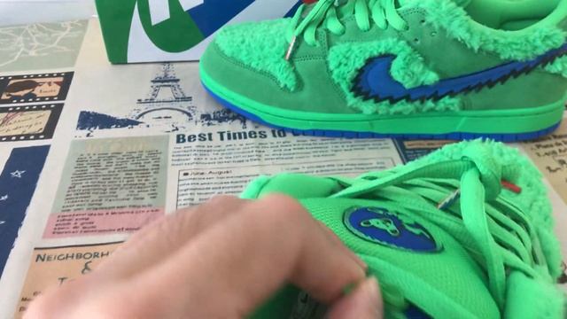 Grateful Dead Nike SB Dunk Low Green Bear Review смотреть онлайн
