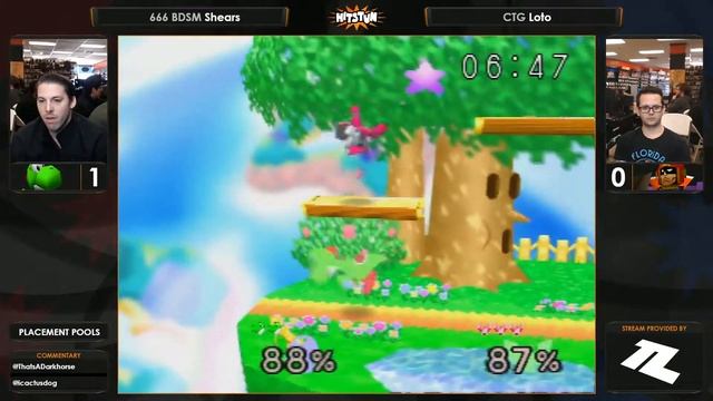 Hitstun 5 - 666 BDSM | Shears (Yoshi) vs CTG | Loto (C Falcon) Placement Pools - SSB64 смотреть онлайн