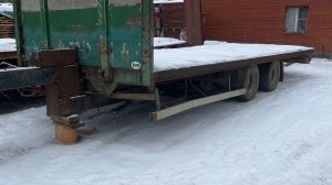 Прицеп трал низко Рамная площадка