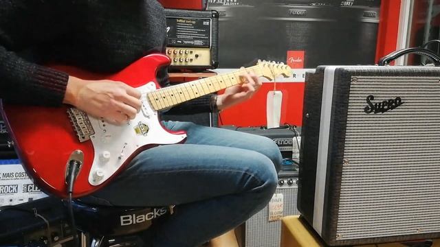 Fender Japan Stratocaster Classic 50 Texas Special Old Candy Apple смотреть онлайн