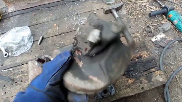 Самодельный минитрактор классика 4х4 .Узел качания смотреть онлайн