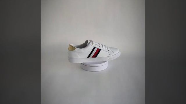 Sapatilhas TOMMY HILFIGER Corporate Cupsole Sneaker White смотреть онлайн