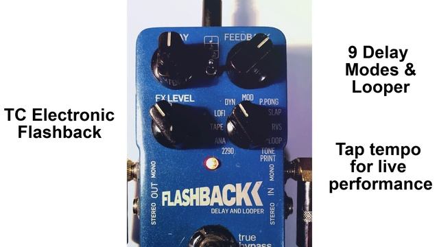 Guitar Delay Pedal TC Electronic Flashback (No Talking) #delaypedal #tcelectronic #pedalboard смотреть онлайн