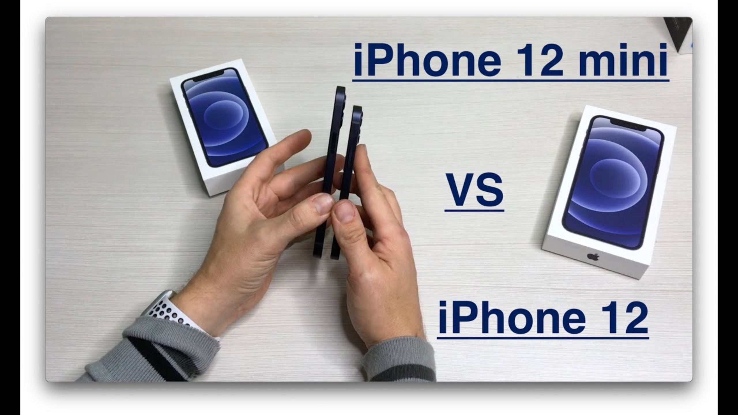 iPhone 12 mini. Распаковка и сравнение с iPhone 12. смотреть онлайн