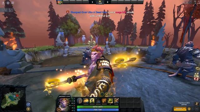 Monkey Kings Golden Staff of Gun-Yu - TI7 Golden Trove Carafe 2017 смотреть онлайн