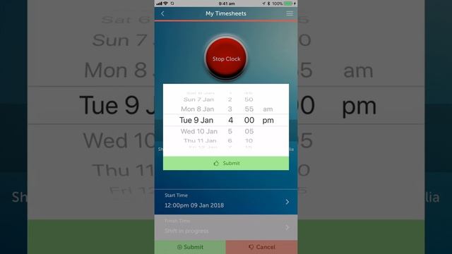 Create A Timesheet - StaffBooks iPhone APP смотреть онлайн