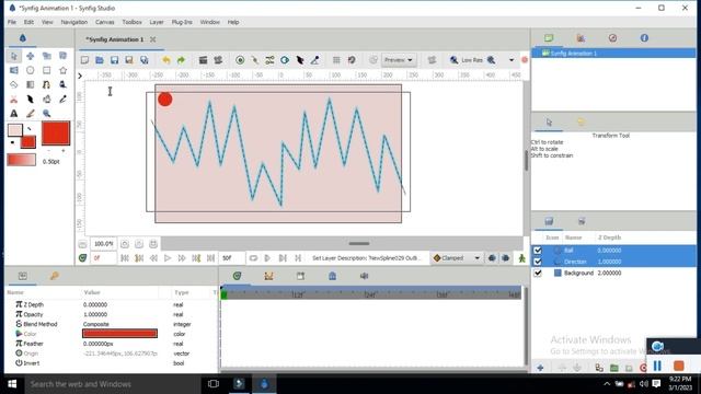 Spline || Link object with spline || Synfig studio@maharishicomputer смотреть онлайн