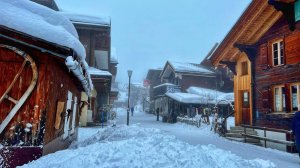 Снежная прогулка по сельской местности Швейцарии - самые красивые швейцарские деревни в 4K