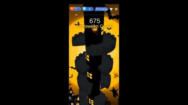 Helix Ball Drop Jump 3D Halloween castle смотреть онлайн
