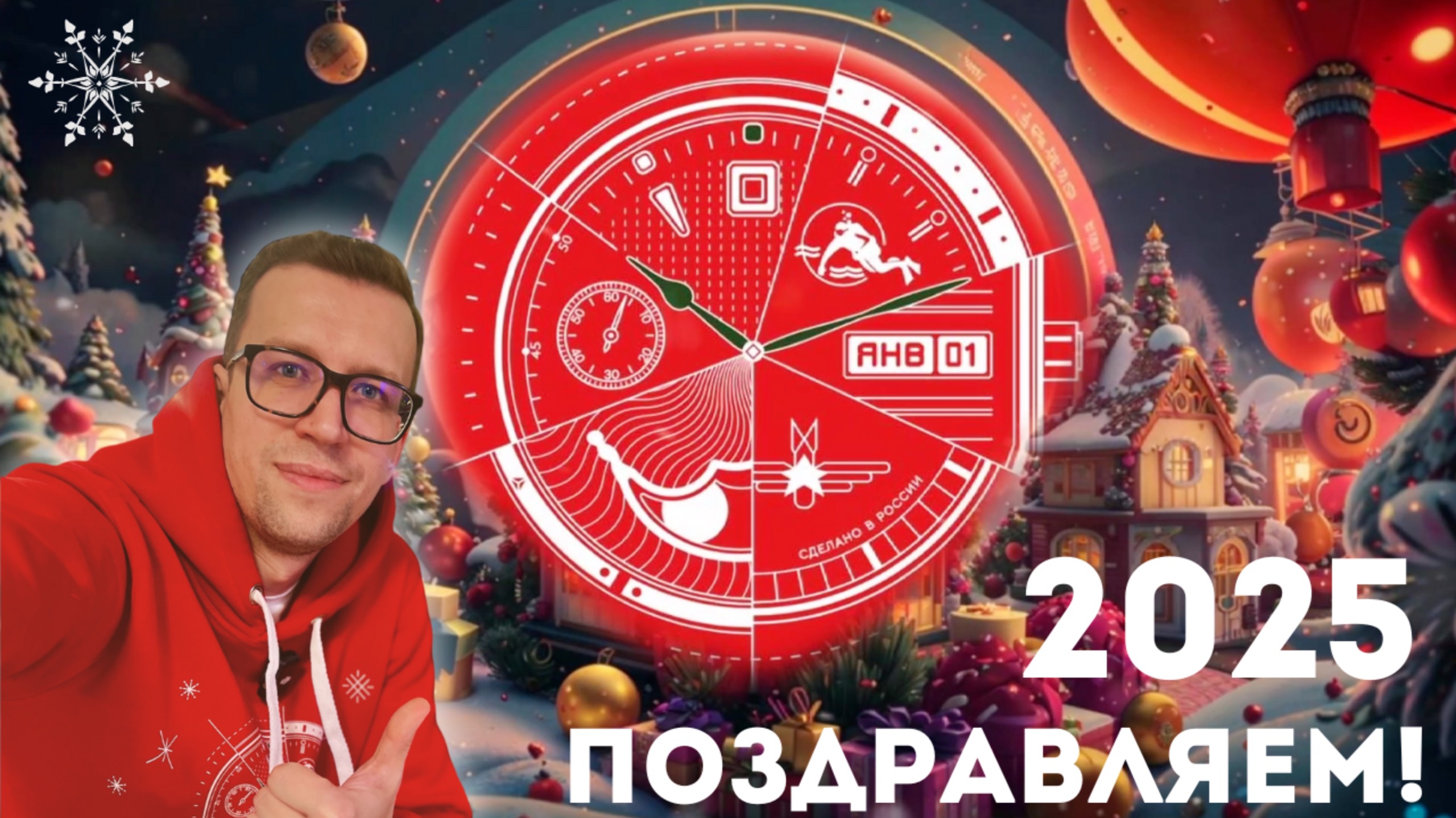 НОВОГОДНЕЕ ПОЗДРАВЛЕНИЕ ОТ НАШИХ ЧАСОВЫХ ПРОИЗВОДИТЕЛЕЙ ДЛЯ ЗРИТЕЛЕЙ КАНАЛА ПРО ЧАСЫ! смотреть онлайн