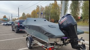 Мой новый комплект Волжанка 50фиш с мотором Suzuki DF70/90 ATL