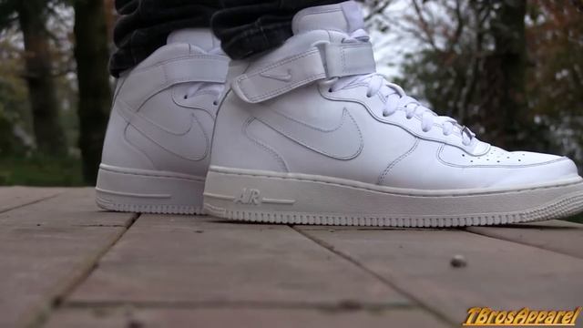 Nike Air Force 1 MID '07 (White) - On Feet смотреть онлайн