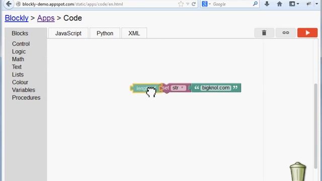 Google Blockly Visual Programming Tutorial смотреть онлайн