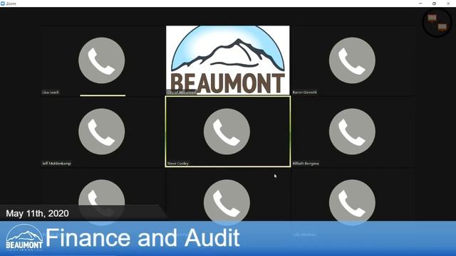 City of Beaumont - Finance and Audit Committee Meeting May 11th, 2020 смотреть онлайн