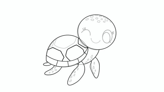 Як намалювати ЧЕРЕПАХУ 🐢 TURTLE. How to draw a turtle easy! 💚 смотреть онлайн