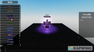 Sol's RNG all obtainable auras showcase