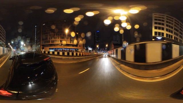 360 Video At Night In Birmingham UK - Smart Barbus 451 - Relaxing Music смотреть онлайн