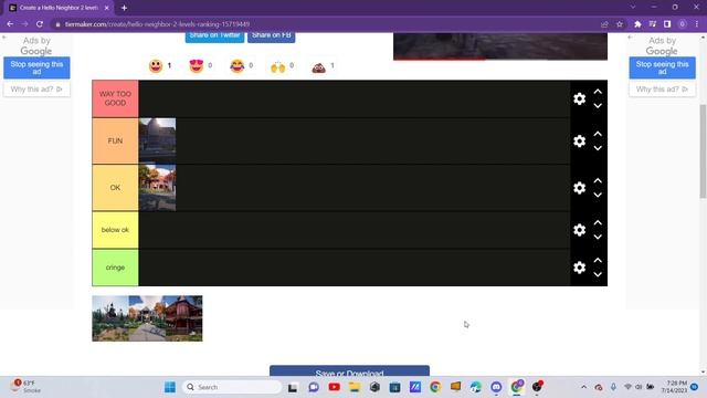 Hello Neighbor level TIER LIST смотреть онлайн