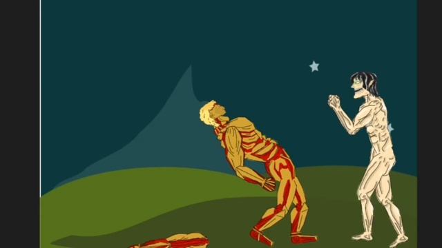 Attack Titan-Eren VS Arnored Titan-Rainer