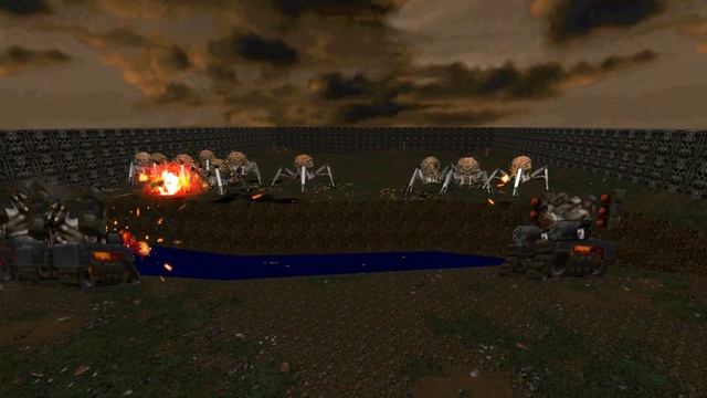 Mastermind vs Juggernaut - BOSS FIGHT - BRUTAL DOOM Monster Infighting смотреть онлайн