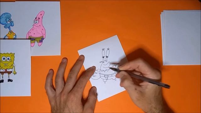 ЯК НАМАЛЮВАТИ МІСТЕРА КРАБСА. HOW TO DRAW MR. KRABS. ГУБКА БОБ КВАДРАТНІ ШТАНИ смотреть онлайн