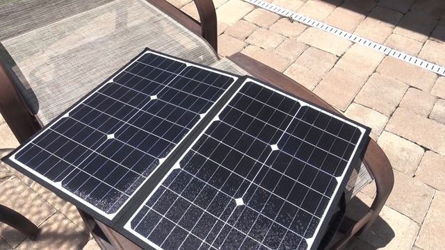 Foldable 60 Watt Solar Panel, Goldensol, Review and Wattage Test, Portable Power From The Sun!! смотреть онлайн