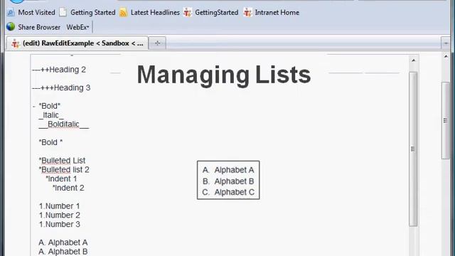 Twiki Demo: Raw editing a page смотреть онлайн